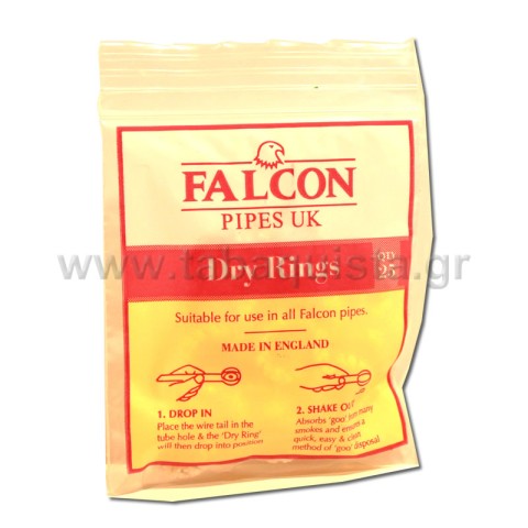 Φίλτρο Πίπας Falcon Dry Rings 25τμχ.